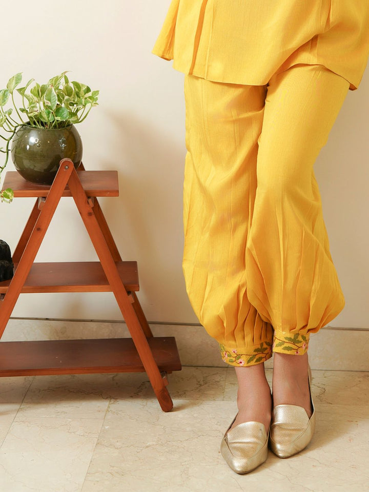 Yellow-Silk-Mirror-Embroidered-Co-ord-Set