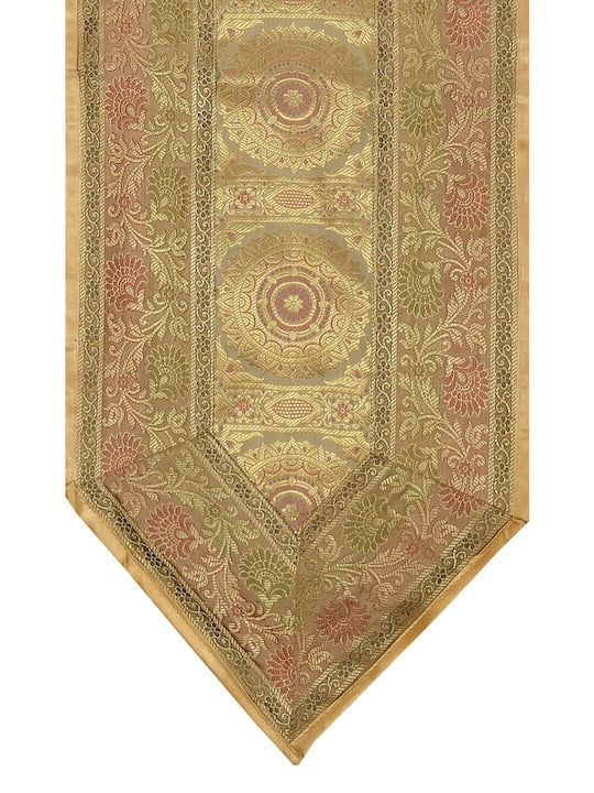 Yellow-Banarasi-Zari-Table-Runner