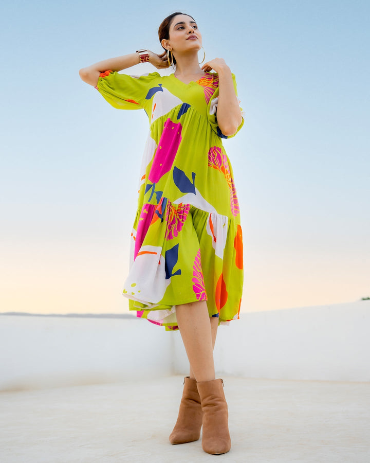 Green-Rayon-Tiered-Maxi-Dress