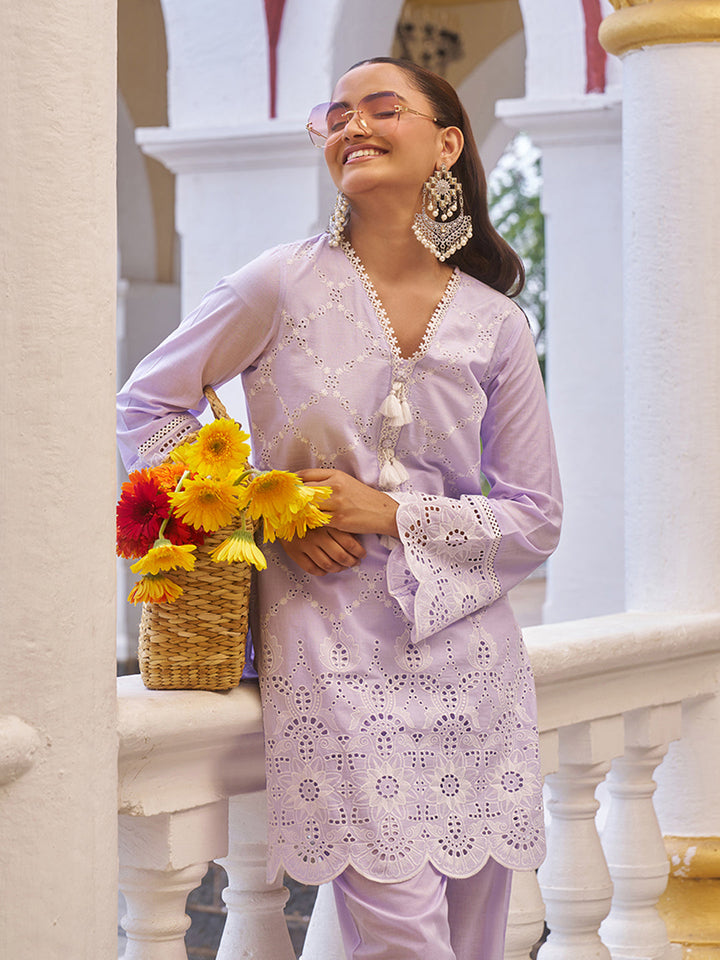Lavender-Cotton-Pastel-Schiffli-Co-Ord-Set