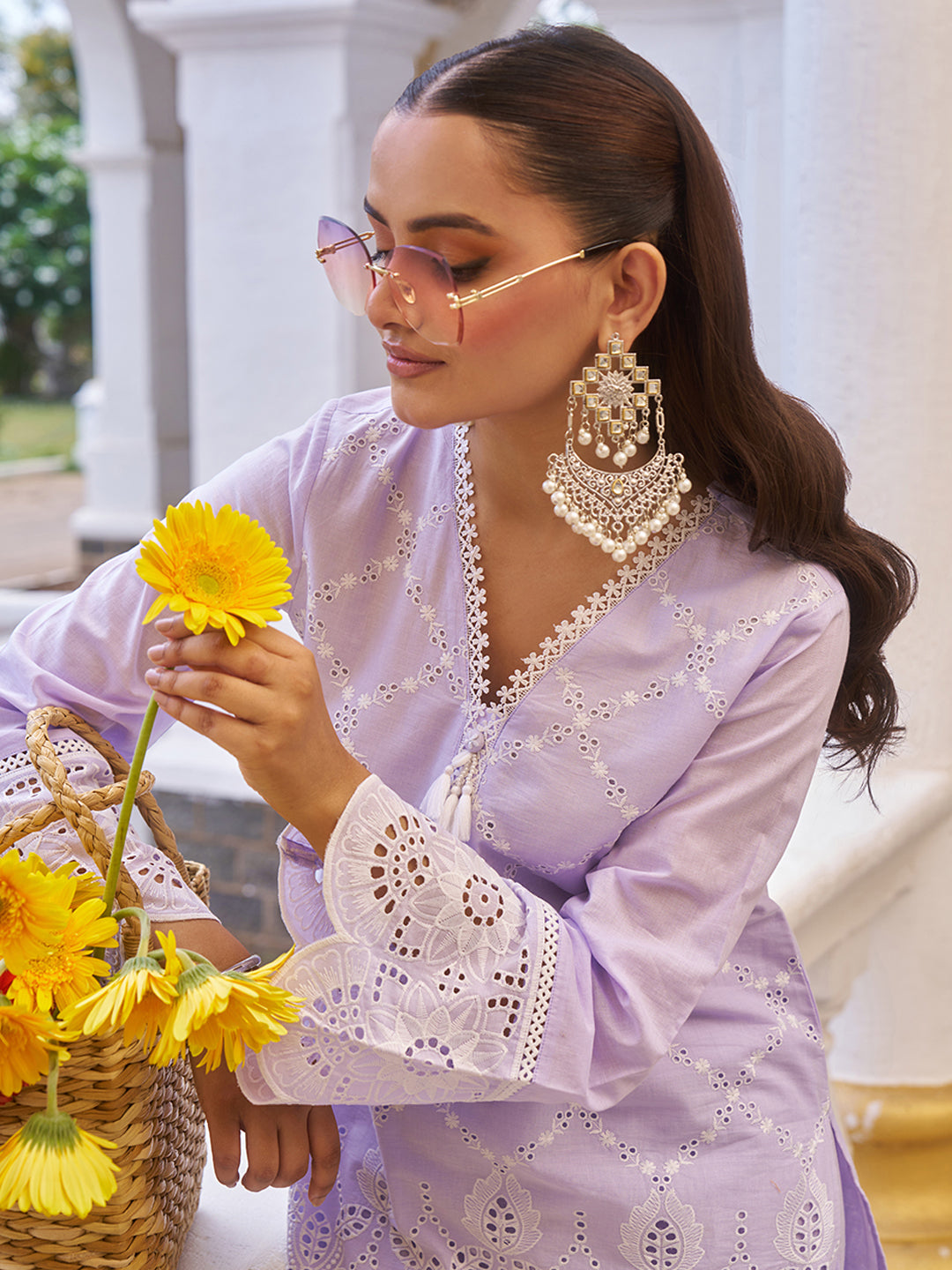 Lavender-Cotton-Pastel-Schiffli-Co-Ord-Set