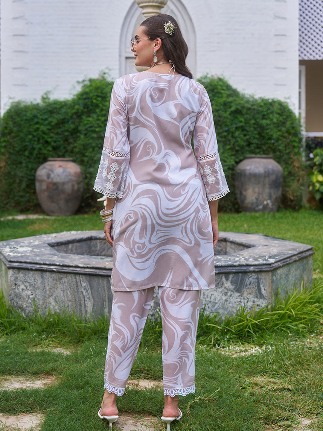 Brown-Cotton-Marble-Printed-Co-Ord-Set