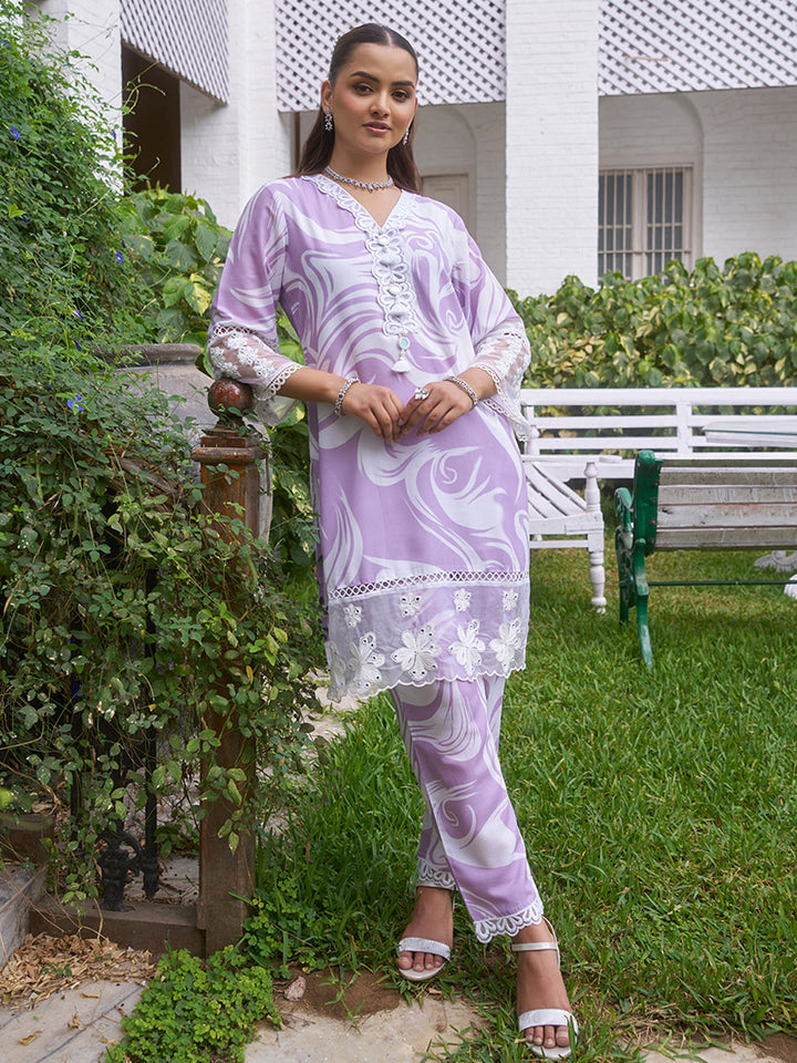 Purple-Cotton-Marble-Printed-Co-Ord-Set