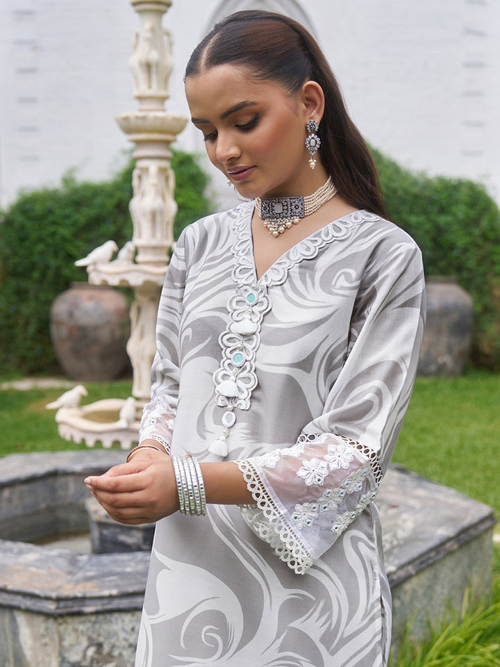 Grey-Cotton-Marble-Printed-Co-Ord-Set