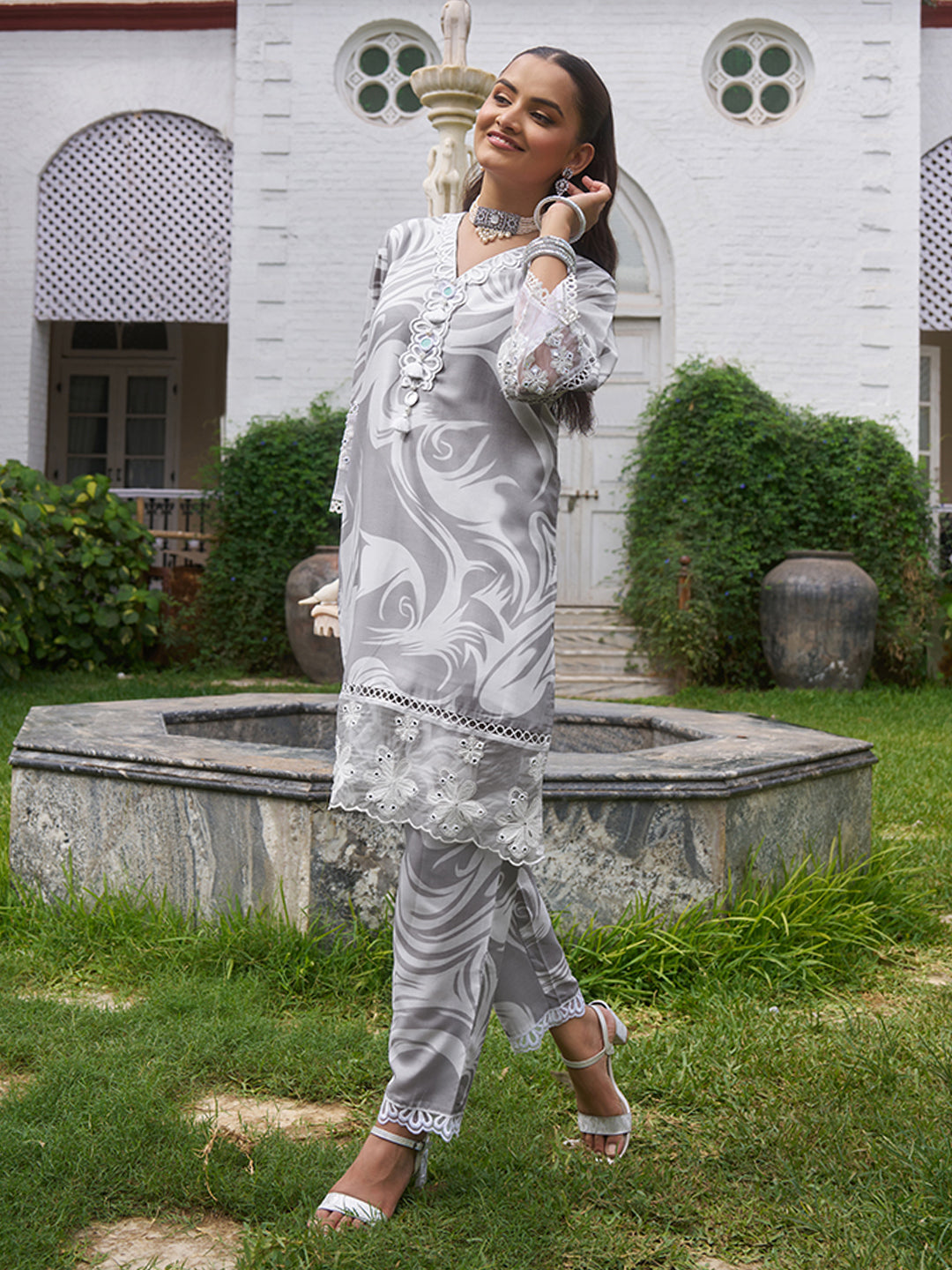 Grey-Cotton-Marble-Printed-Co-Ord-Set