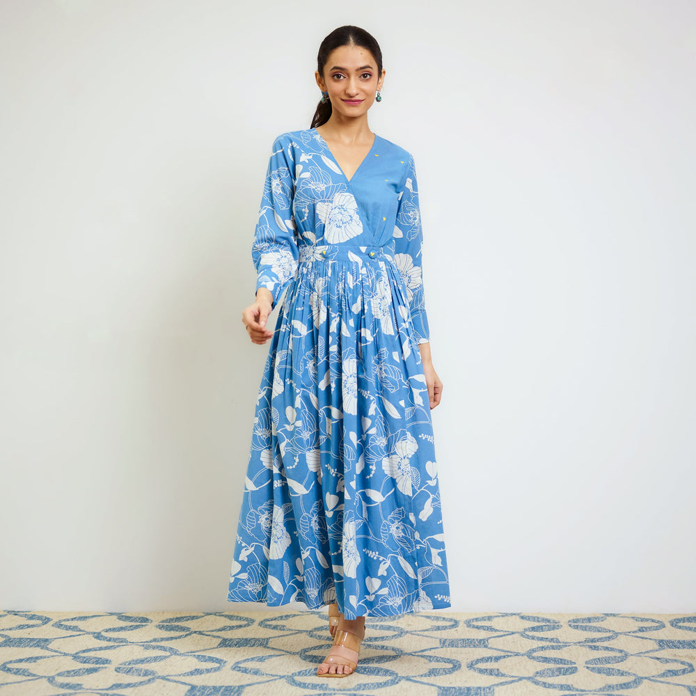 Sky-Blue-Cotton-Overlap-Embroidered-Maxi-Dress