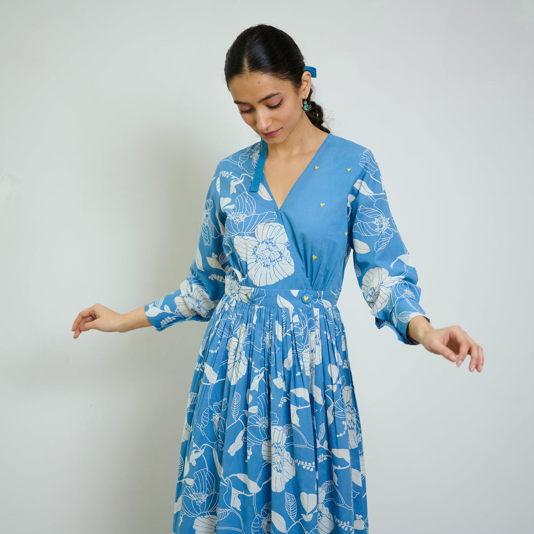 Sky-Blue-Cotton-Overlap-Embroidered-Maxi-Dress