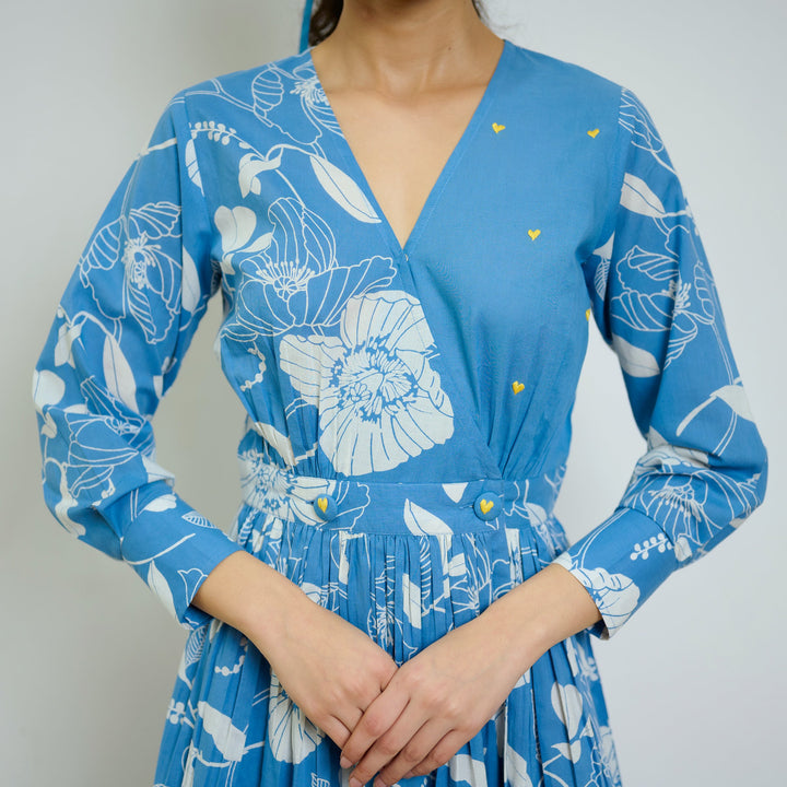 Sky-Blue-Cotton-Overlap-Embroidered-Maxi-Dress
