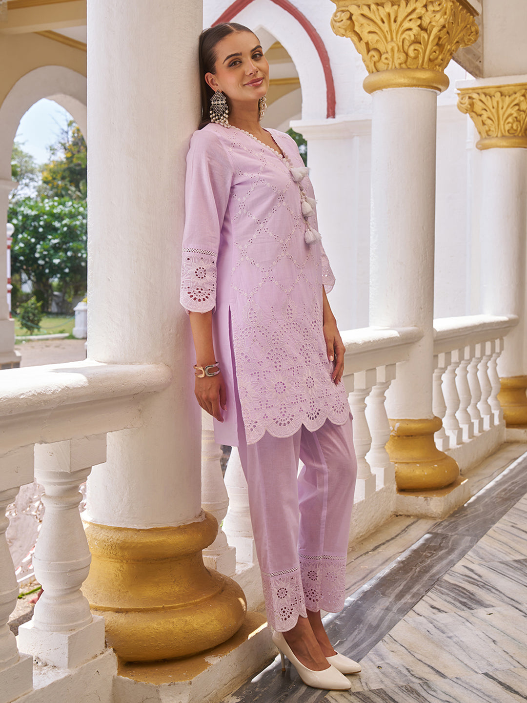 Lilac-Cotton-Pastel-Schiffli-Co-Ord-Set
