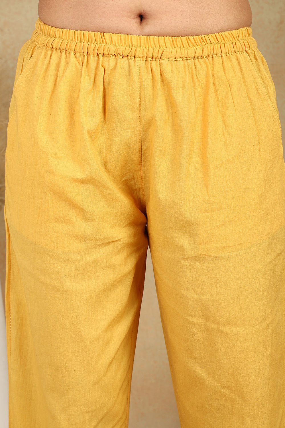 Mustard-Cotton-Farsi-Printed-Pant