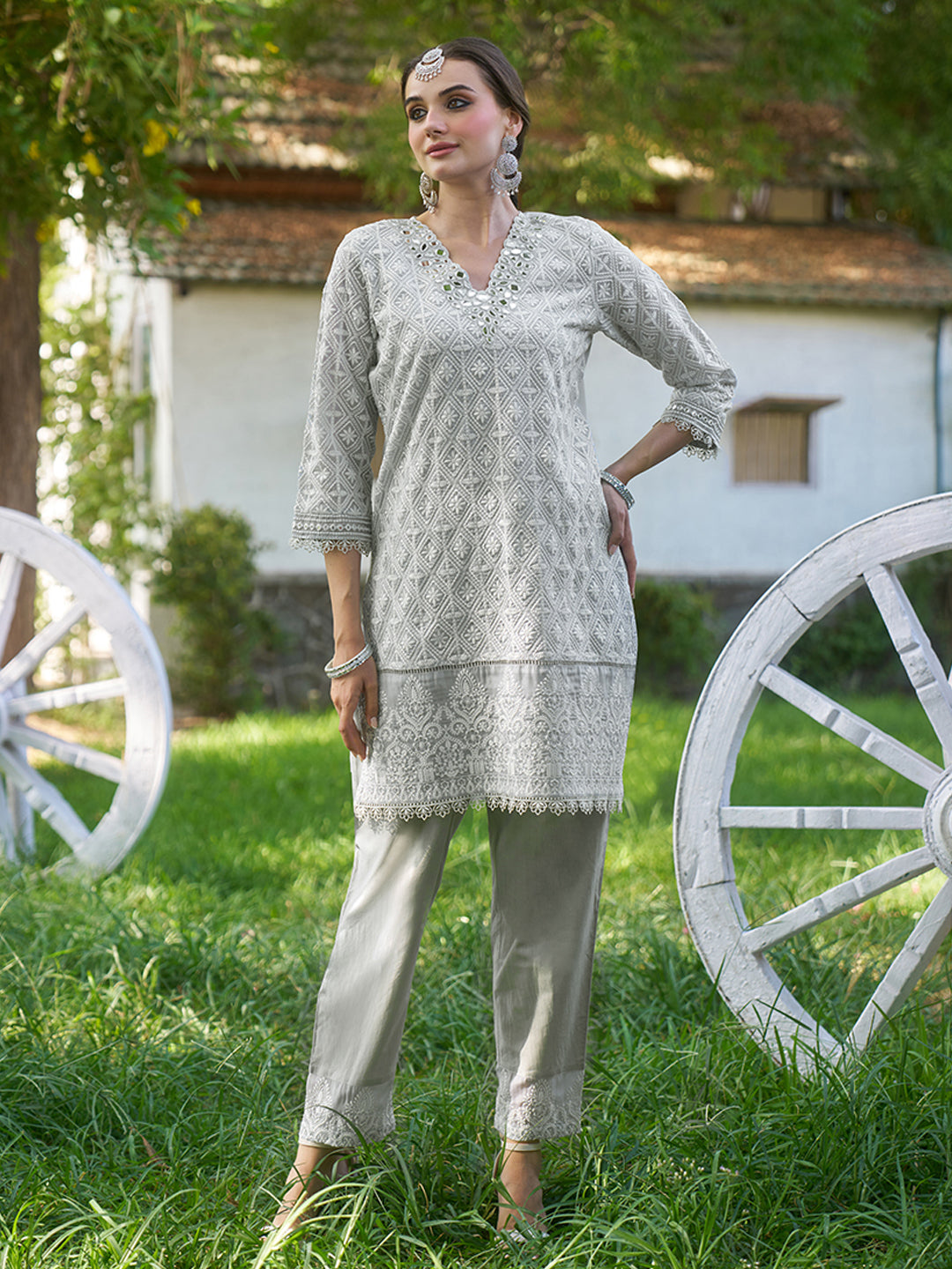 Grey-Viscose-Schiffli-Embroidered-2-Piece-Kurta-Set