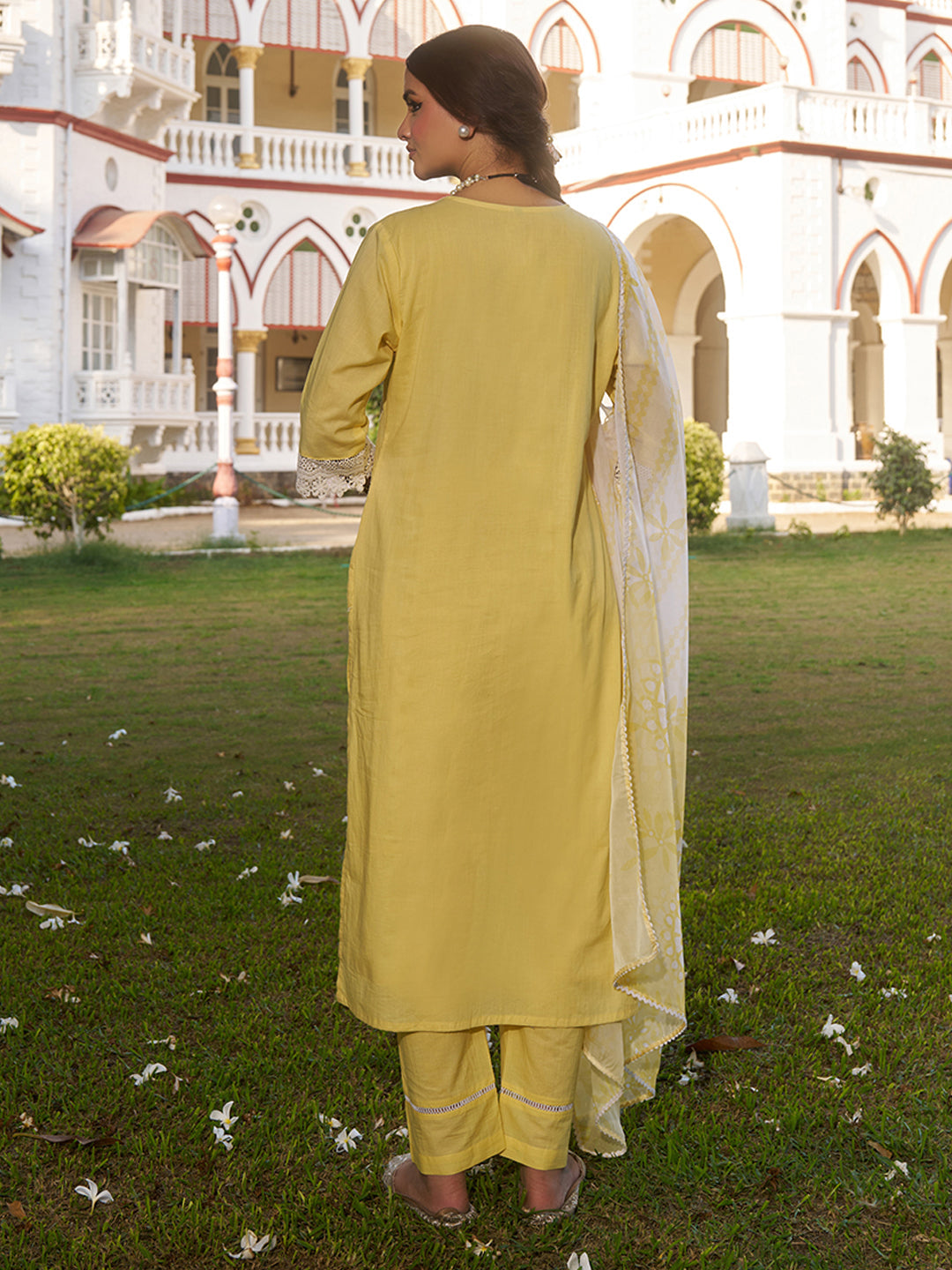 Yellow-Cotton-Floral-Schiffli-Embroidered-3-Piece-Kurta-Set