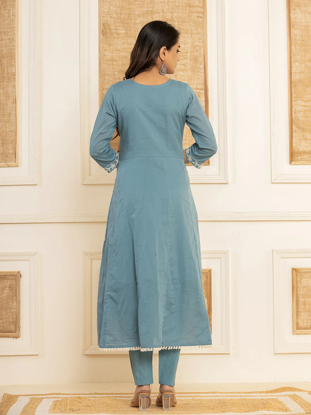 Blue-Cotton-Embroidered-3-Piece-Kurta-Set