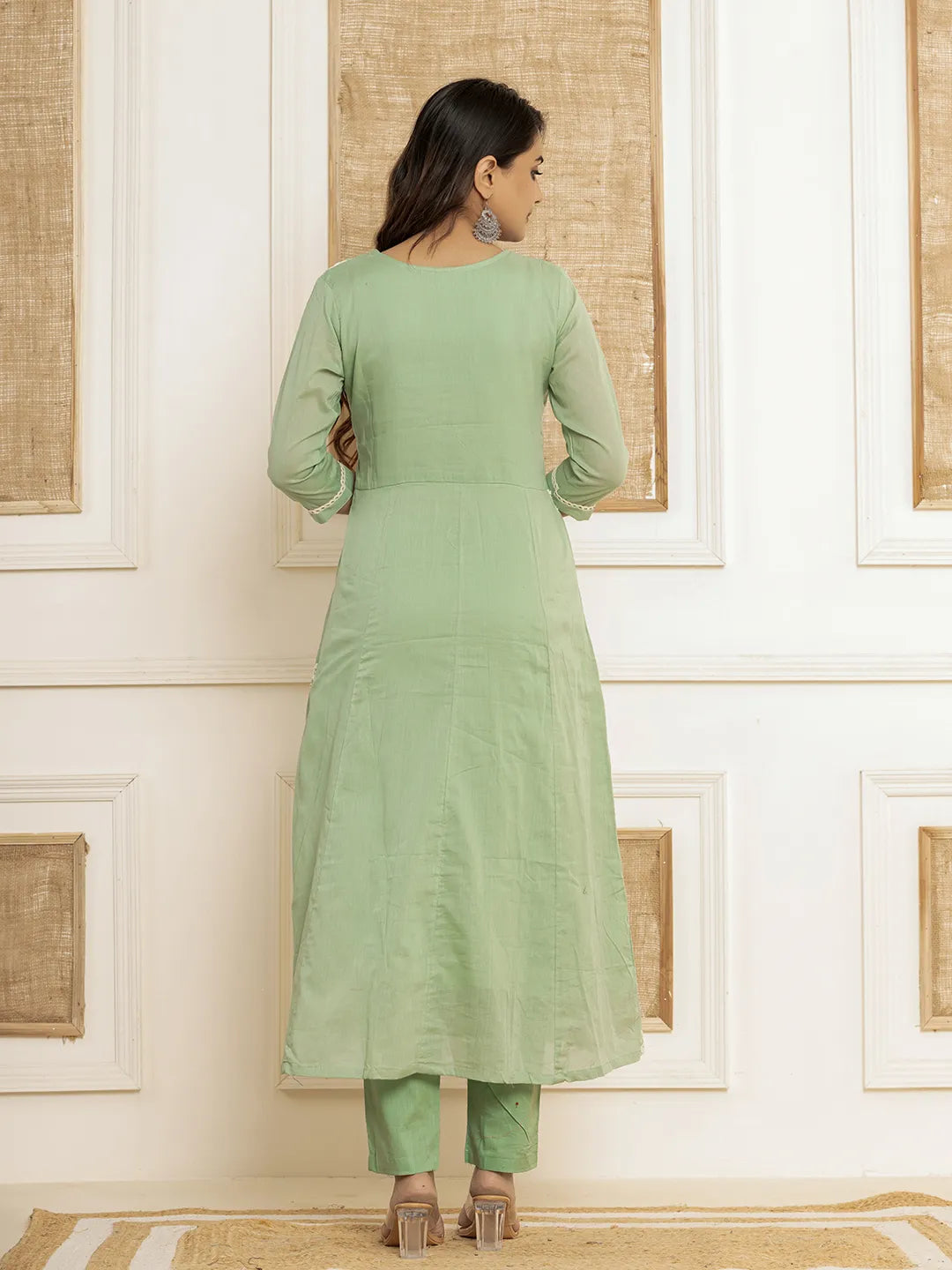 Sea-Green-Cotton-Embroidered-3-Piece-Kurta-Set