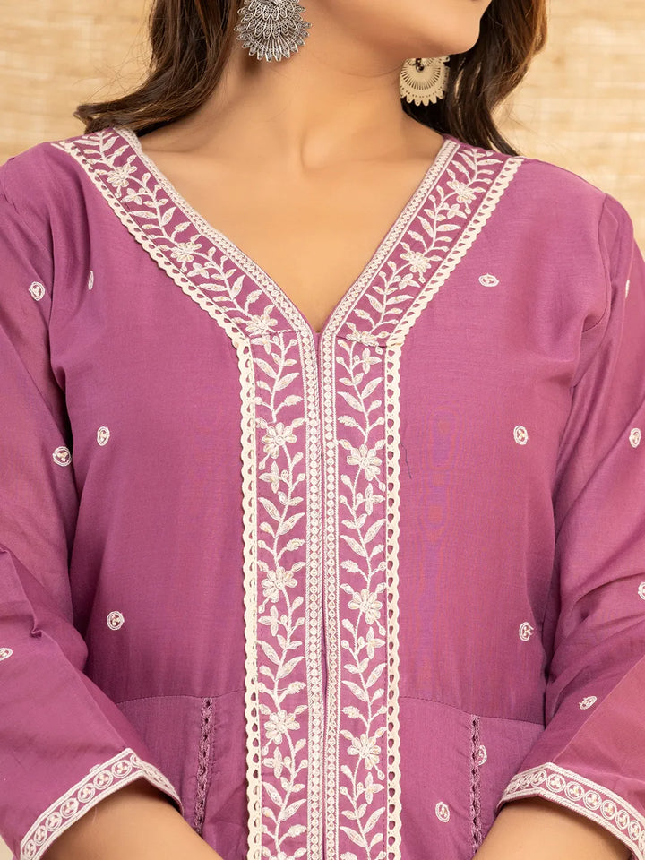 Purple-Cotton-Embroidered-3-Piece-Kurta-Set