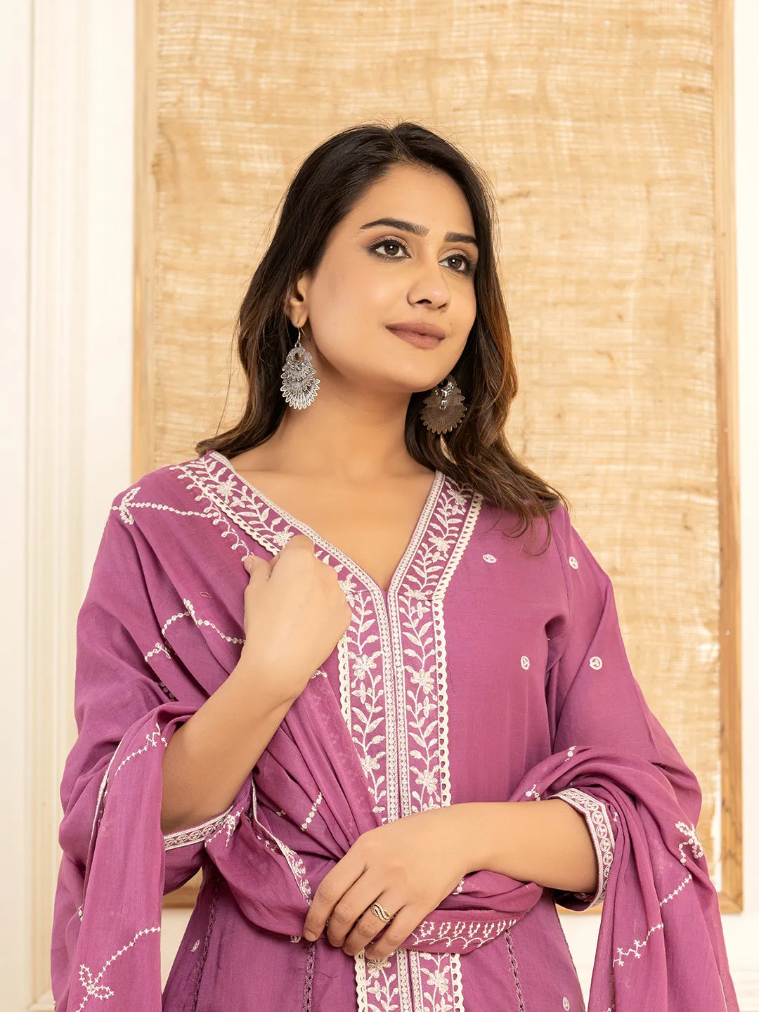 Purple-Cotton-Embroidered-3-Piece-Kurta-Set