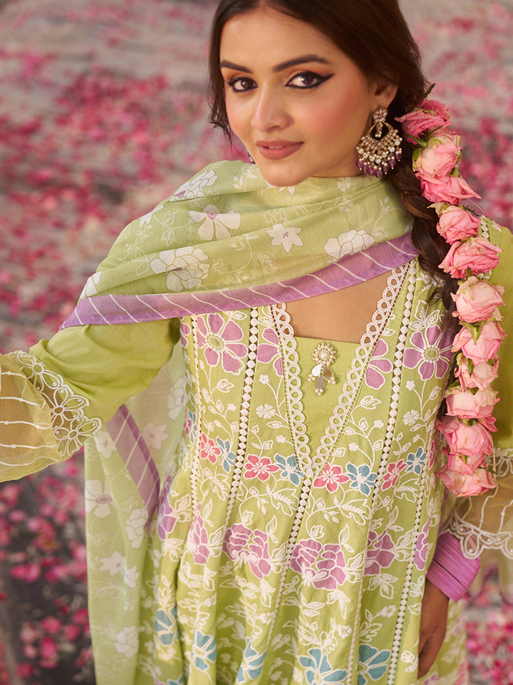 Green-Cotton-Floral-Embroidered-3-Piece-Kurta-Set