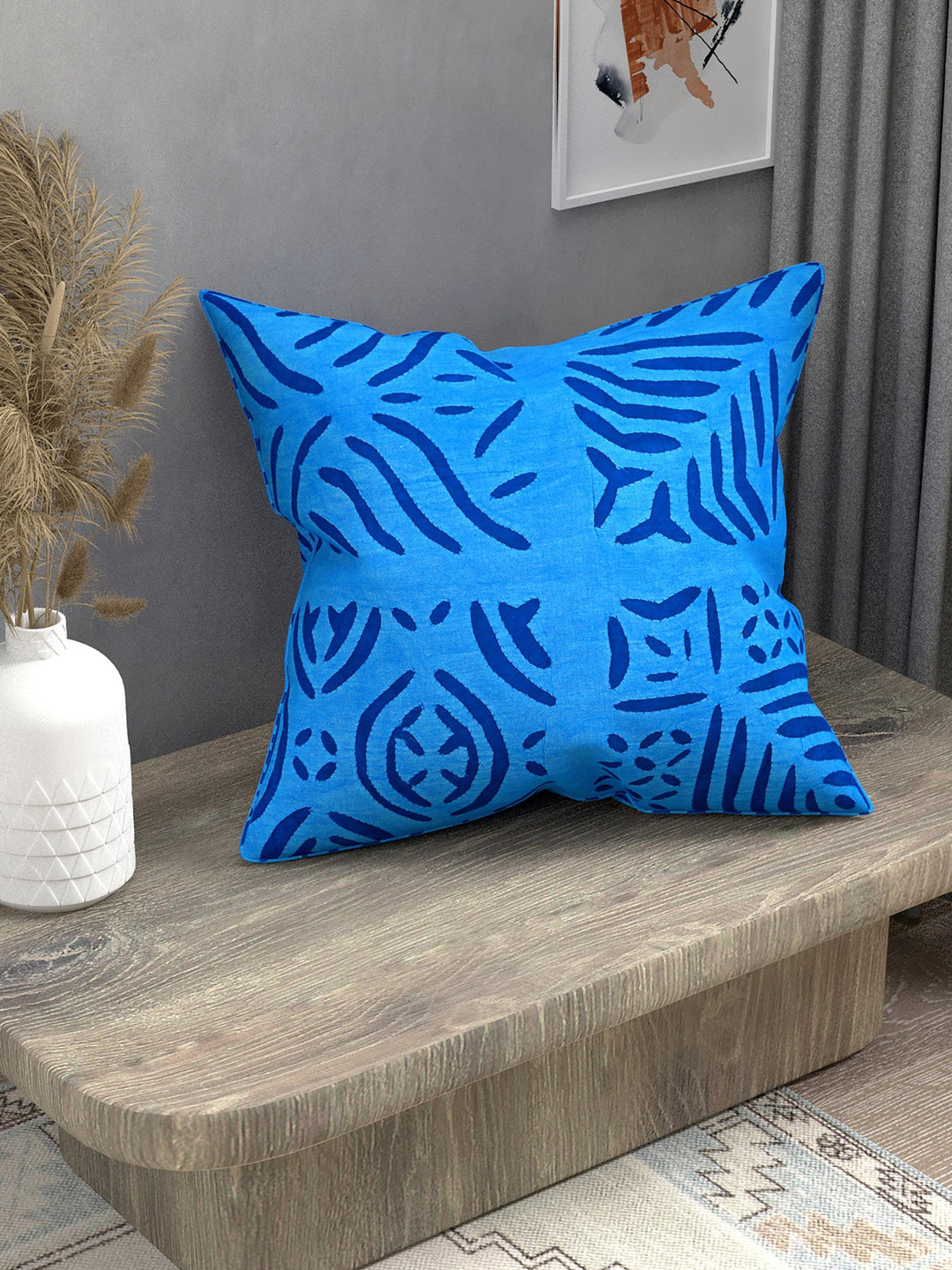 Blue-Cotton-Handmade-Applique-Work-Cushion-Cover