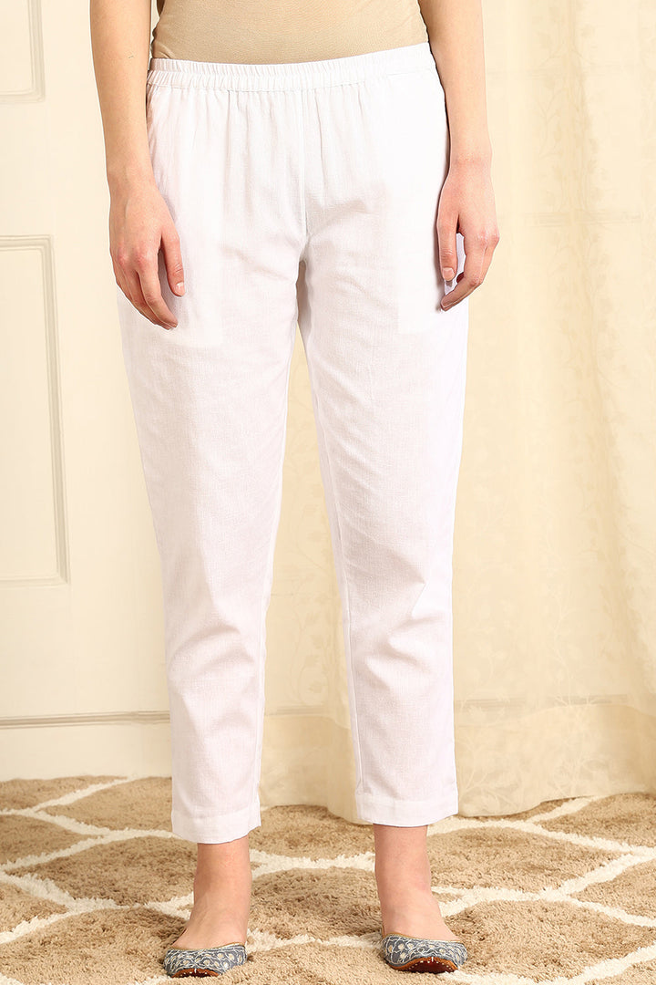 White-Cotton-Flax-Farsi-Pant-With-Pockets