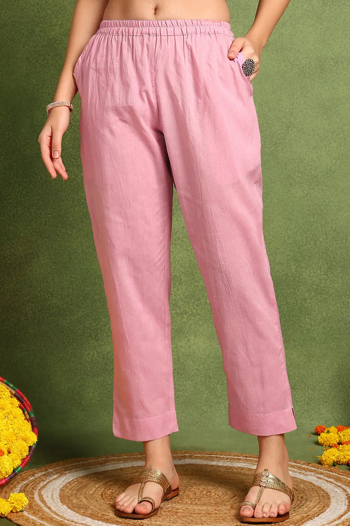 Pink-Cotton-Silk-Farsi-Pants