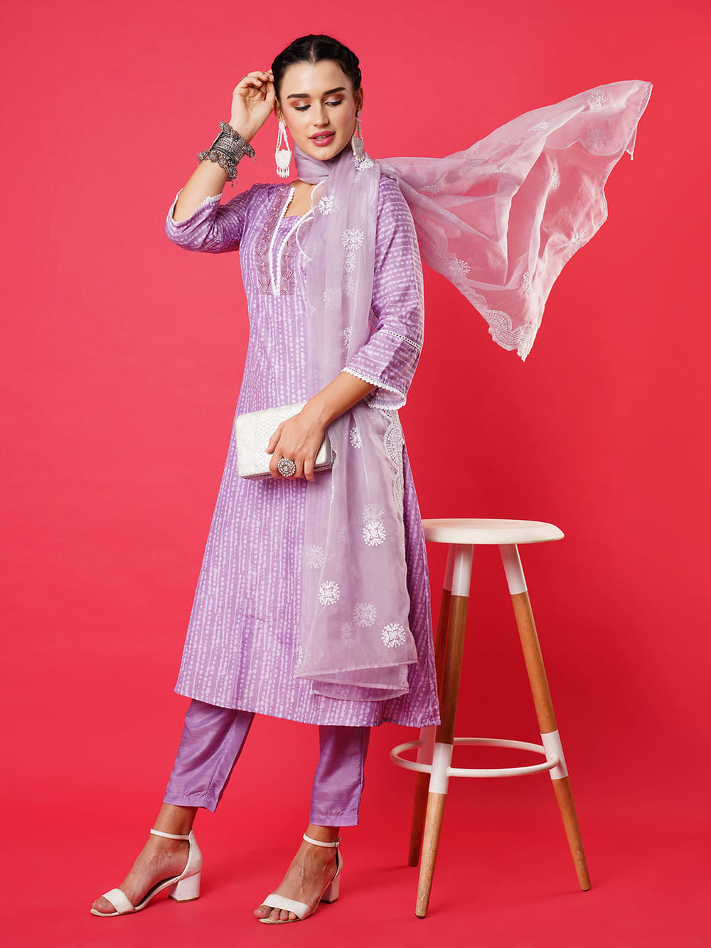 Pink-Silk-Blend-Printed-3-Piece-Kurta-Set