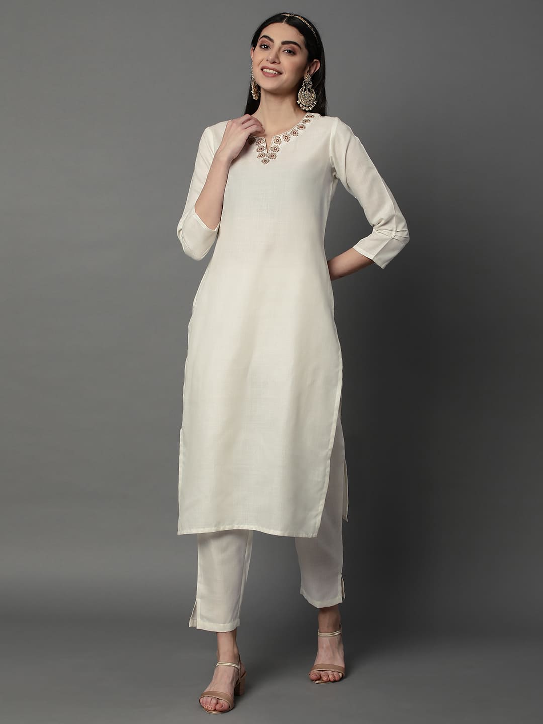 Cream-Cotton-Blend-Embroidered-Straight-3-Piece-Kurta-Set