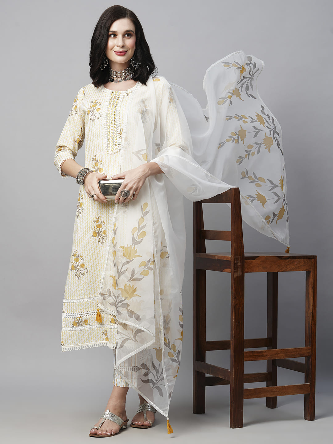 Yellow-Pure-Cotton-Printed-Straight-3-Piece-Kurta-Set