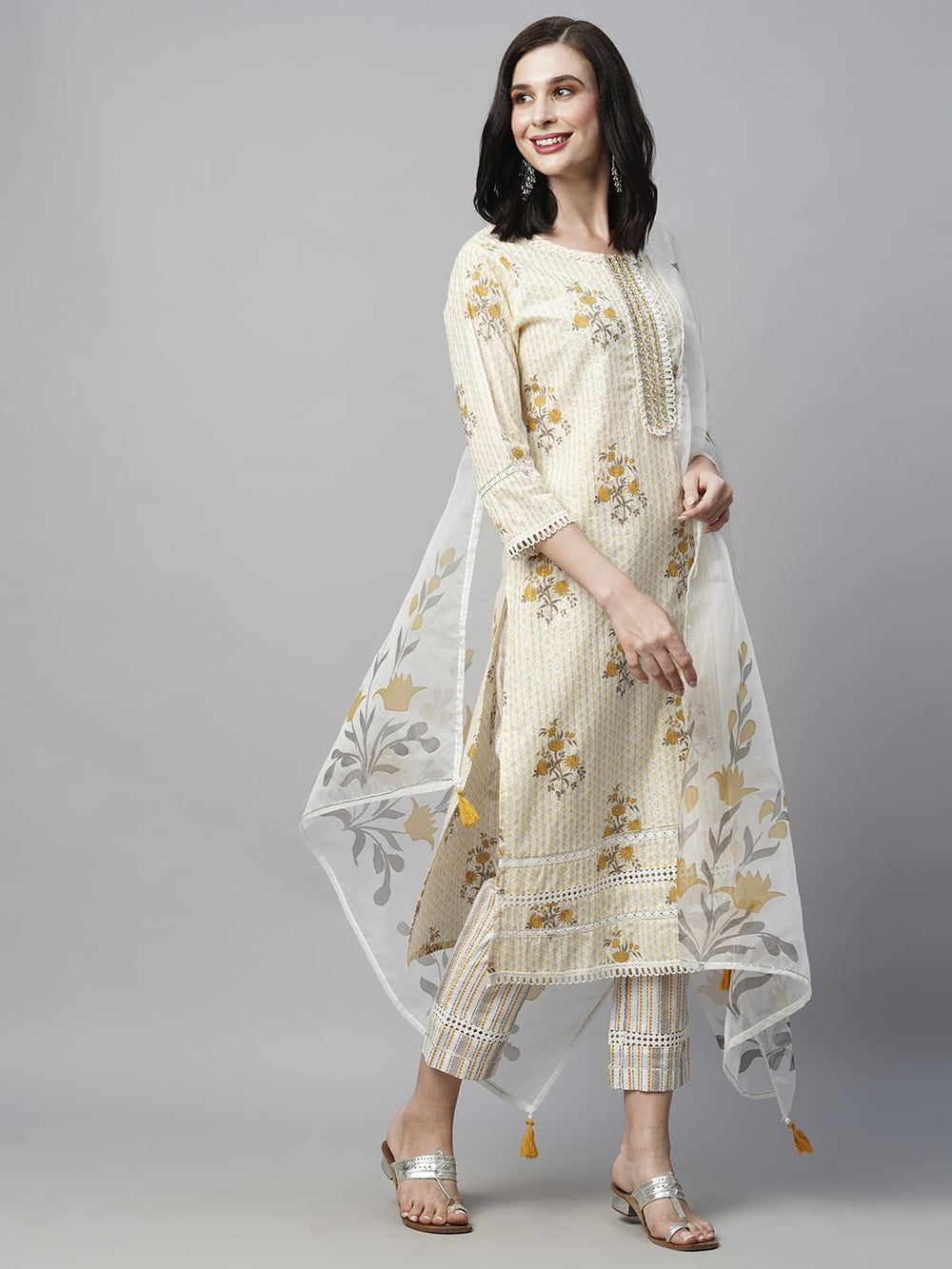 Yellow-Pure-Cotton-Printed-Straight-3-Piece-Kurta-Set