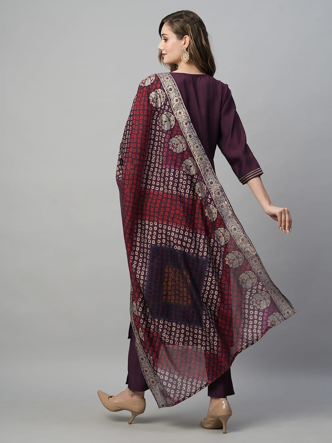 Purple-Silk-Blend-Embroidered-3-Piece-Kurta-Set