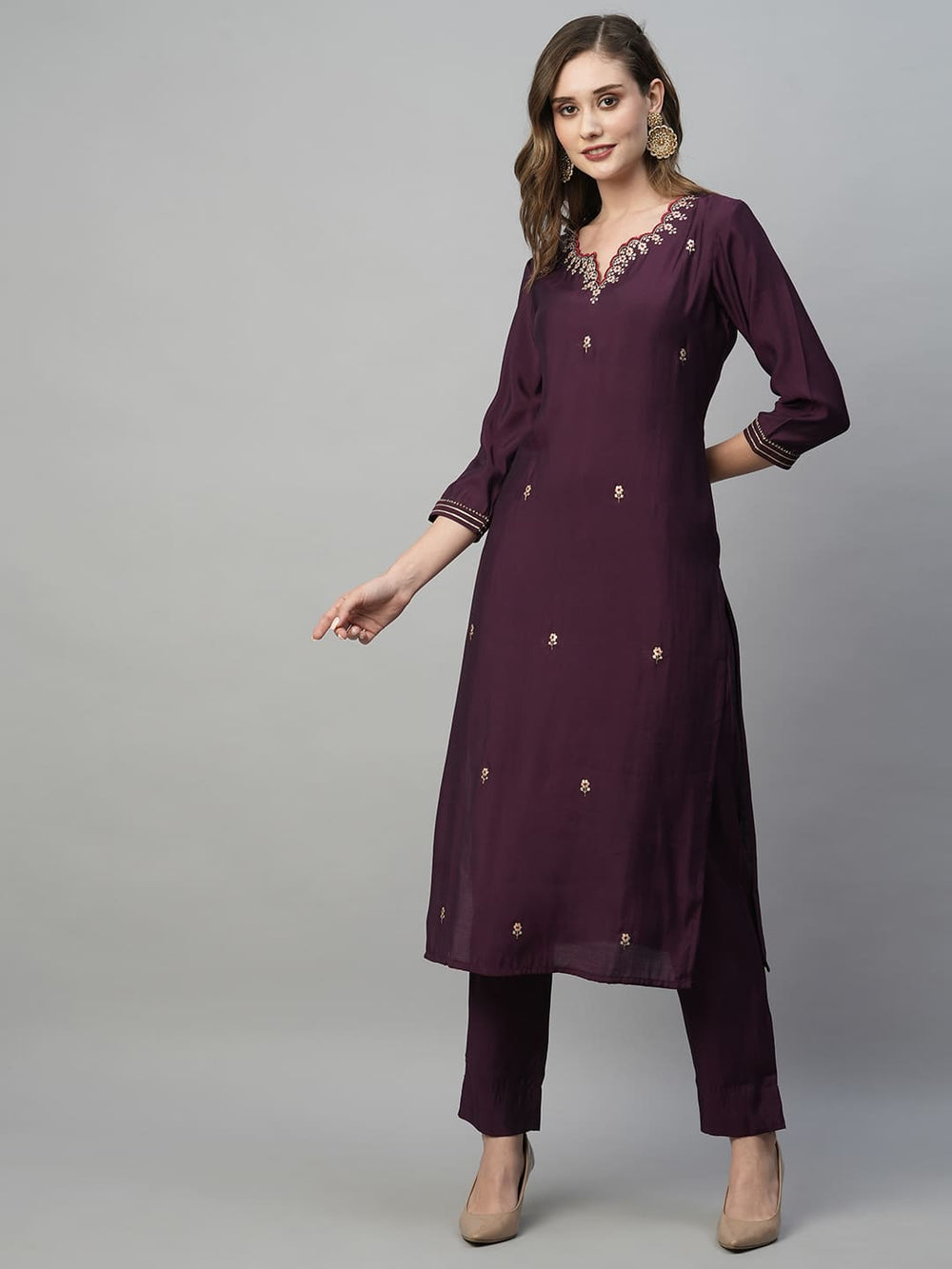 Purple-Silk-Blend-Embroidered-3-Piece-Kurta-Set