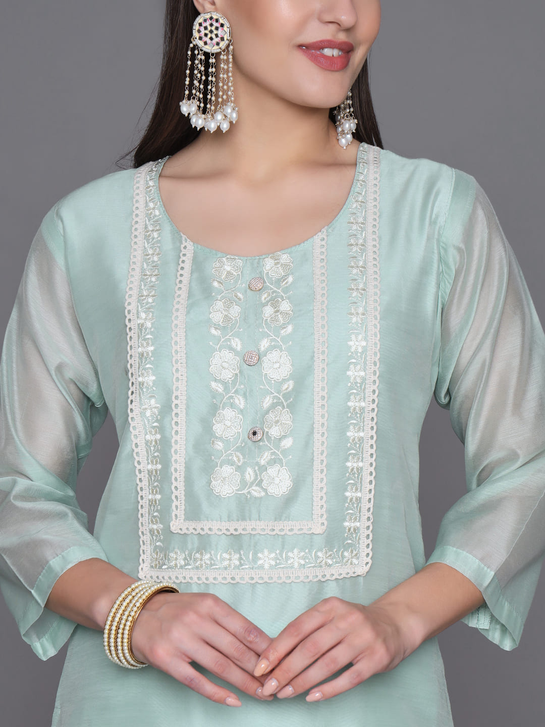 Pastel-Teal-Silk-Blend-Embroidered-3-Piece-Kurta-Set
