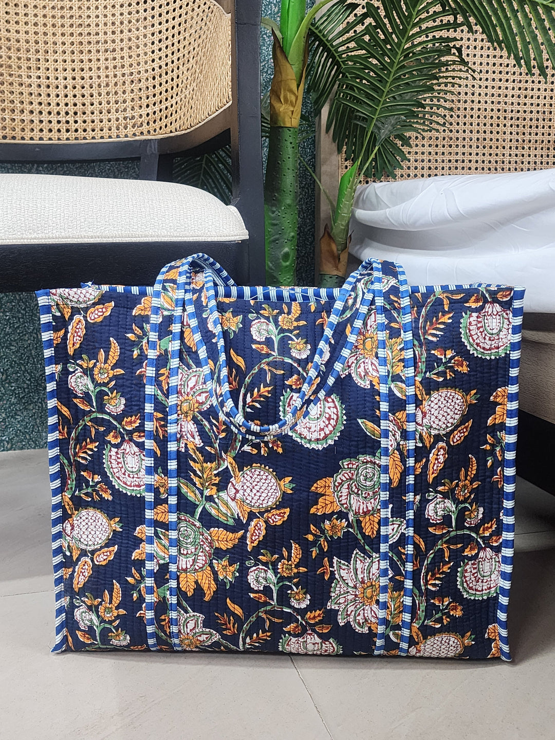 Navy-Blue-Jute-Handblock-Printed-Tote-Bag-Without-Zip