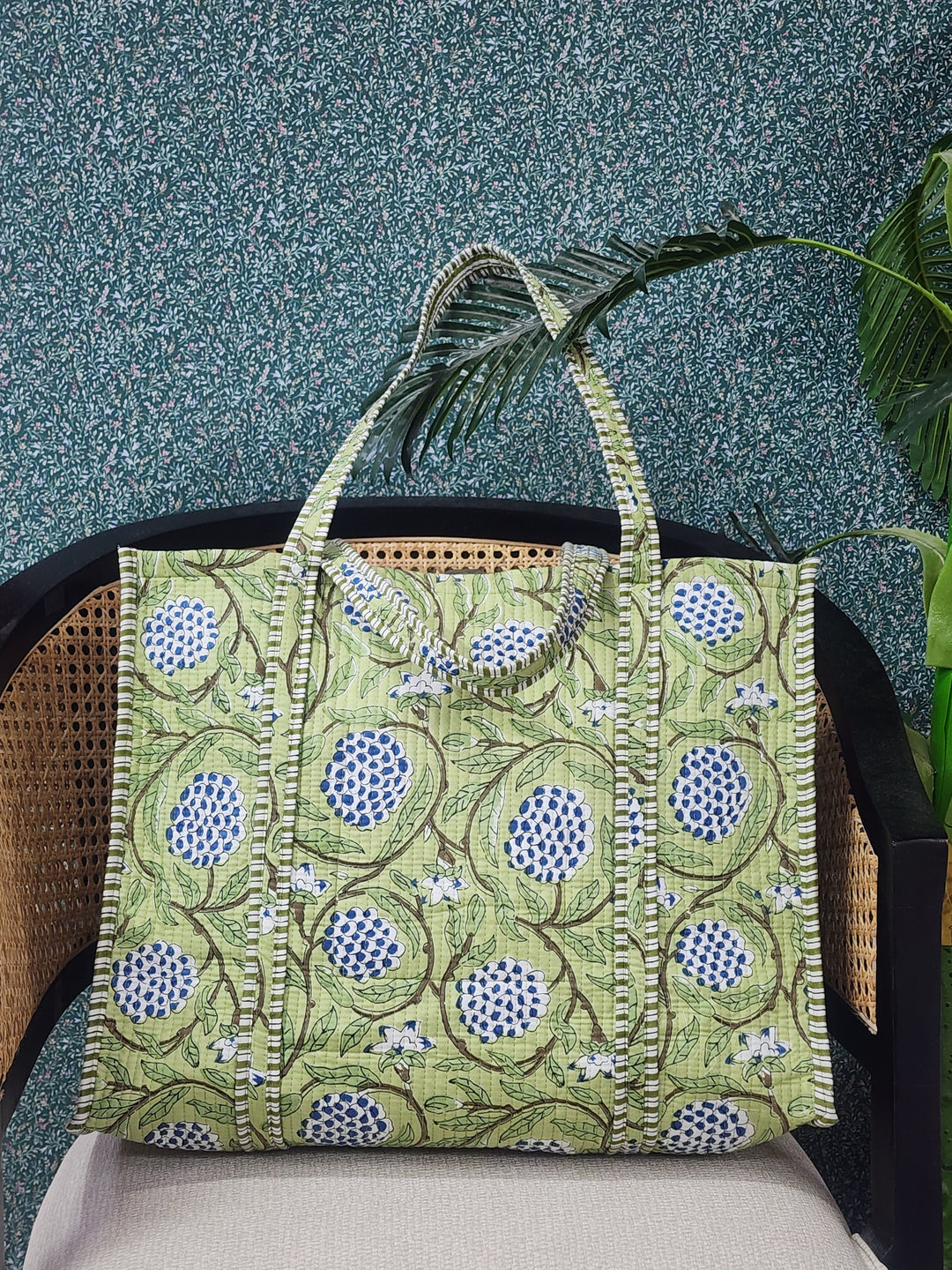 Light-Green-Jute-Handblock-Printed-Tote-Bag-Without-Zip