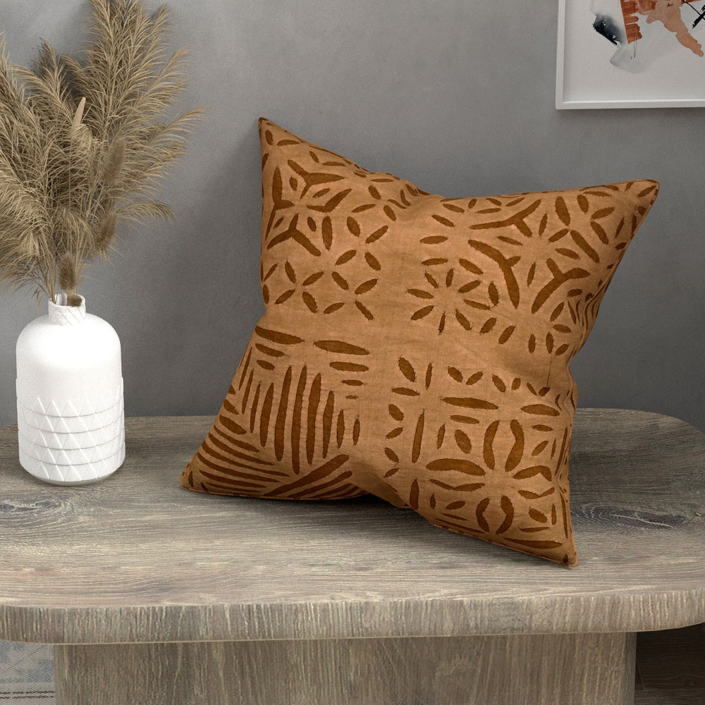 Brown-Cotton-Handmade-Applique-Work-Cushion-Cover