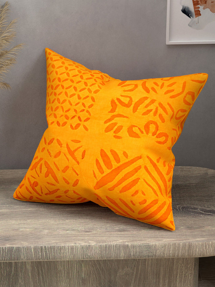 Orange-Cotton-Handmade-Applique-Work-Cushion-Cover