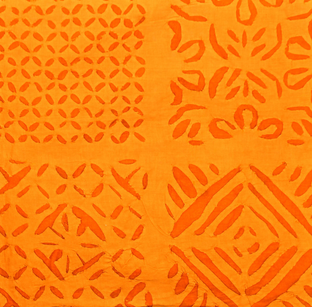 Orange-Cotton-Handmade-Applique-Work-Cushion-Cover