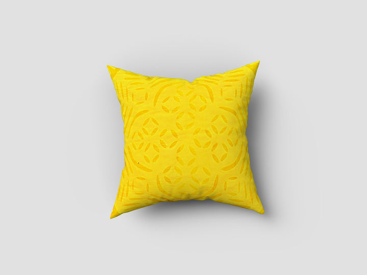 Yellow-Cotton-Handmade-Applique-Work-Cushion-Cover