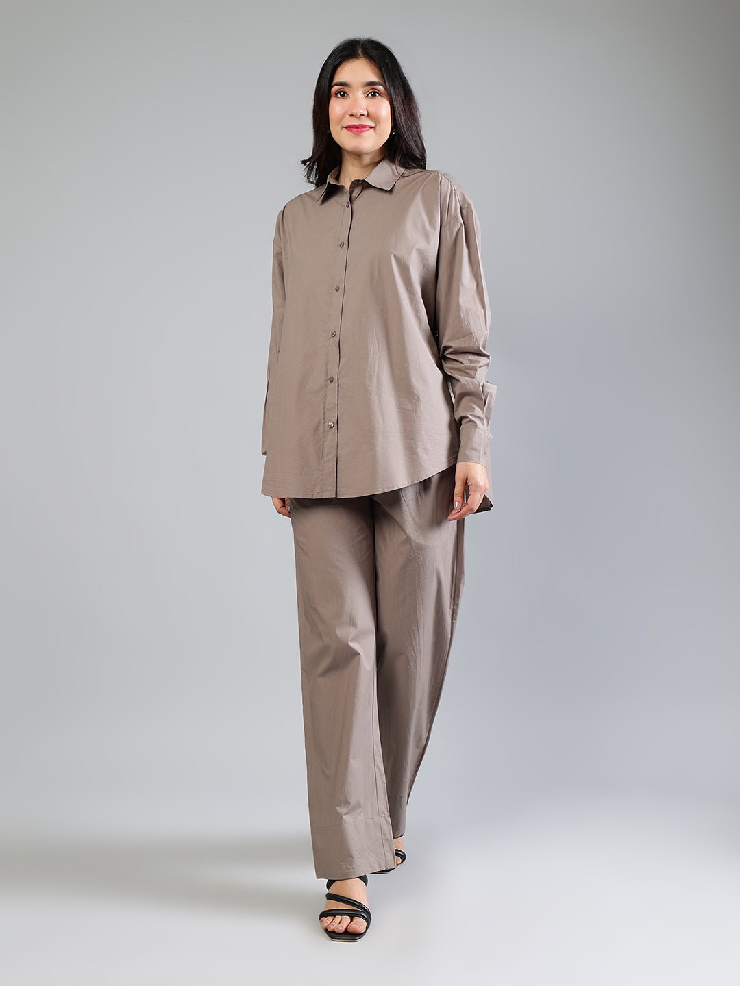 Grey-Cotton-Poplin-Comfort-Fit-Co-Ord-Set