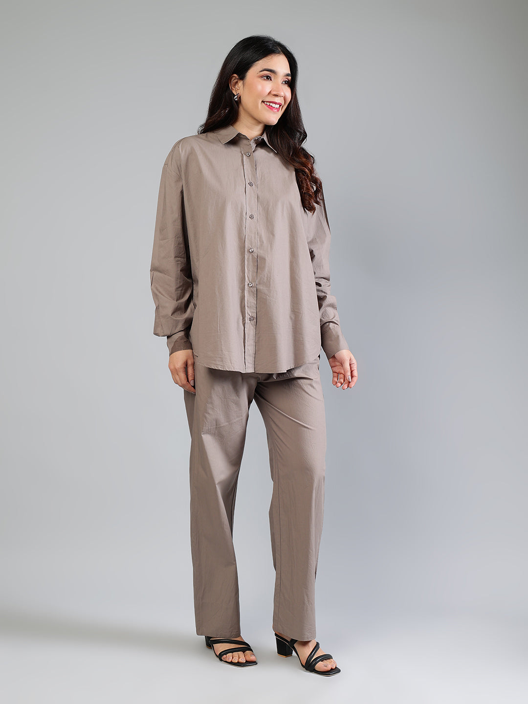 Grey-Cotton-Poplin-Comfort-Fit-Co-Ord-Set
