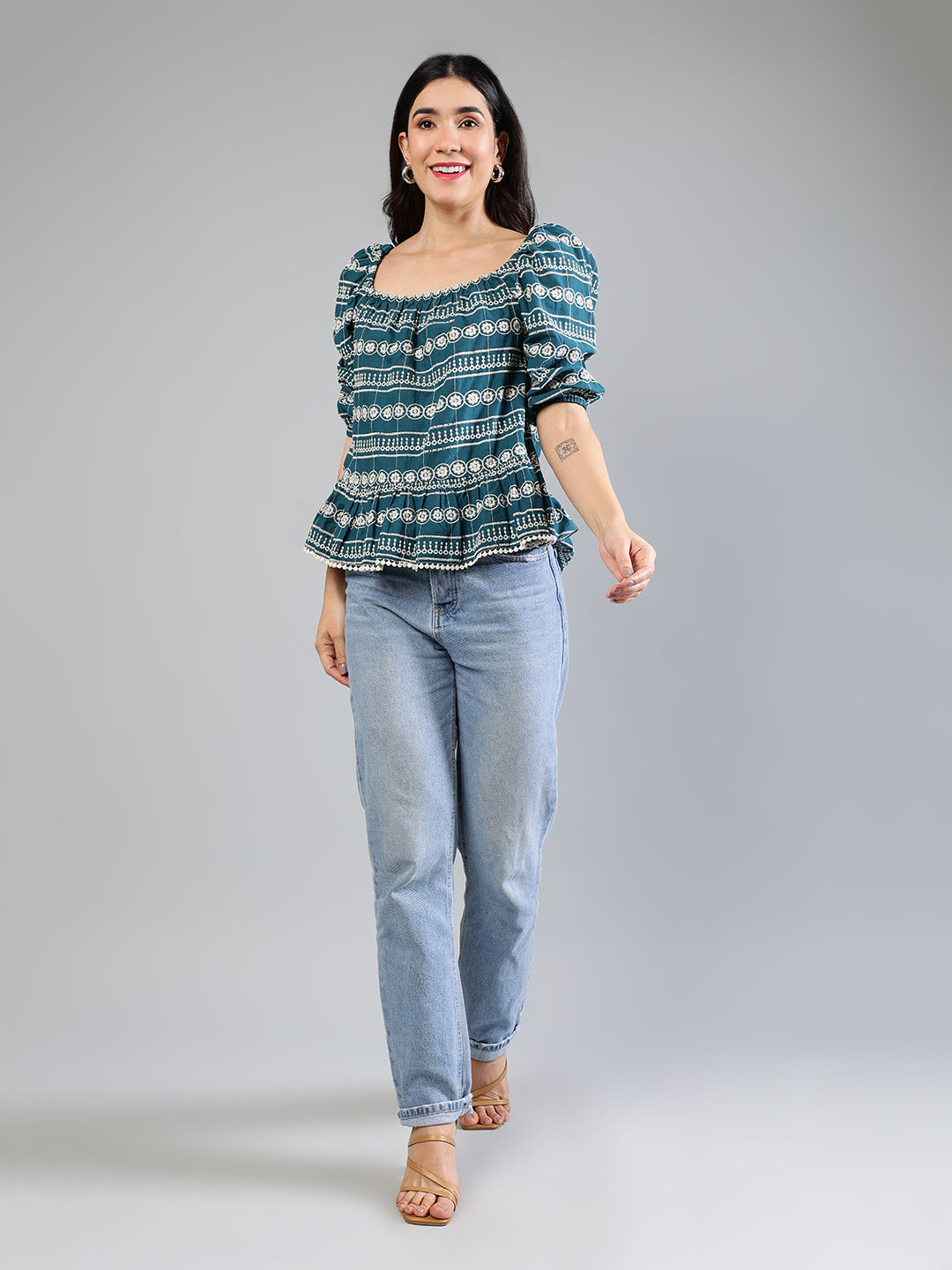 Green-Cotton-White-Schiffli-Top
