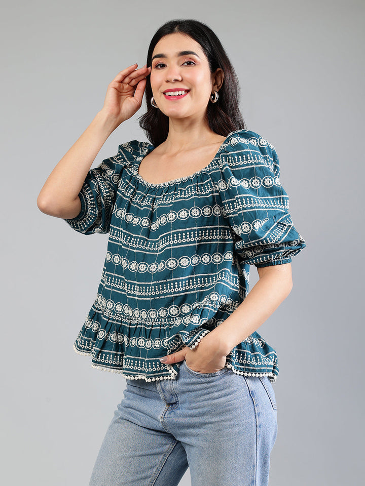 Green-Cotton-White-Schiffli-Top
