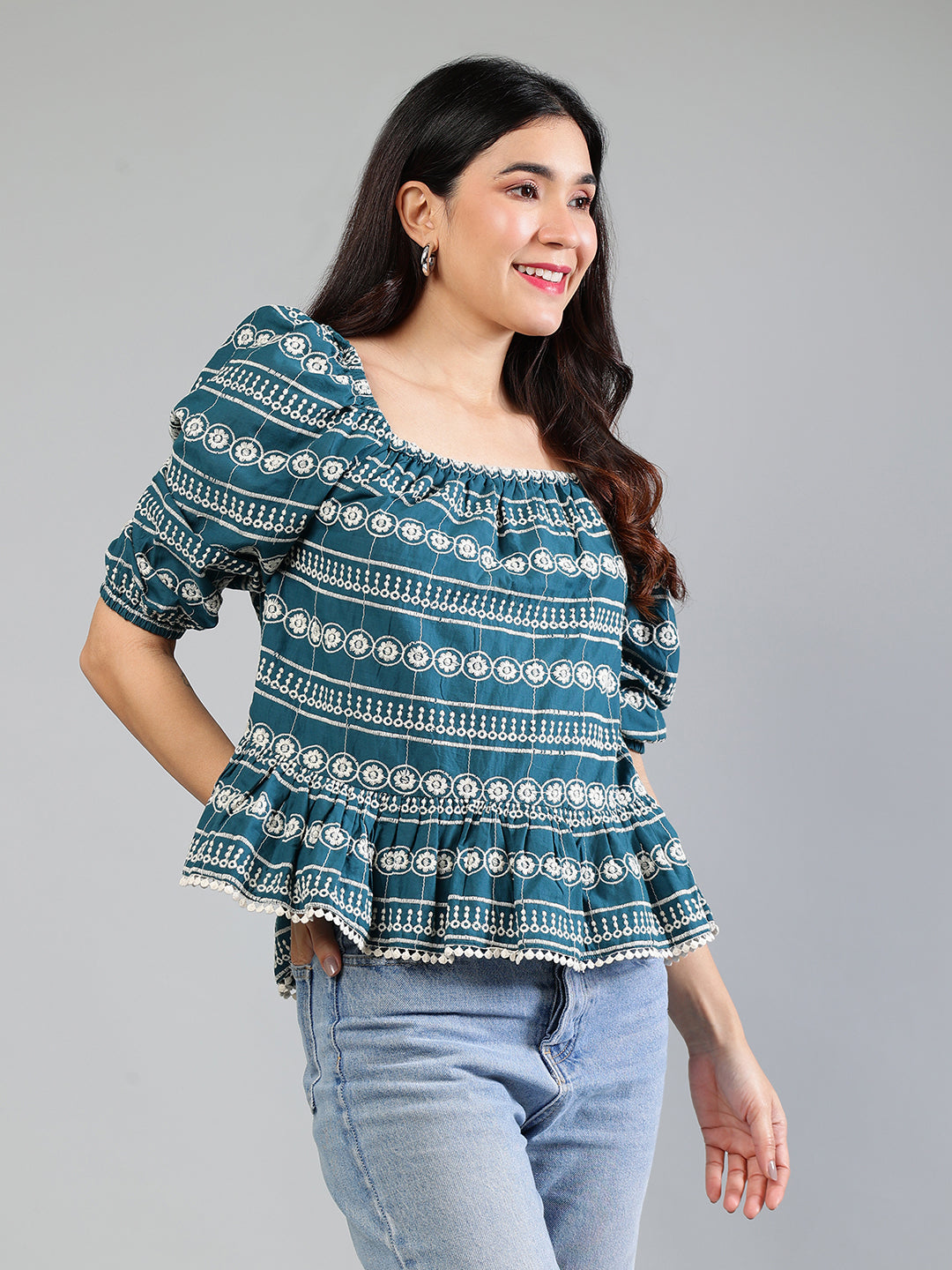 Green-Cotton-White-Schiffli-Top
