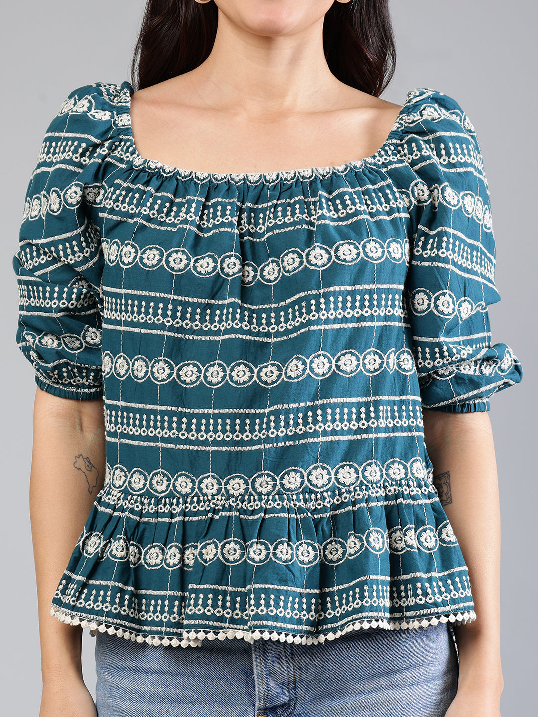 Green-Cotton-White-Schiffli-Top