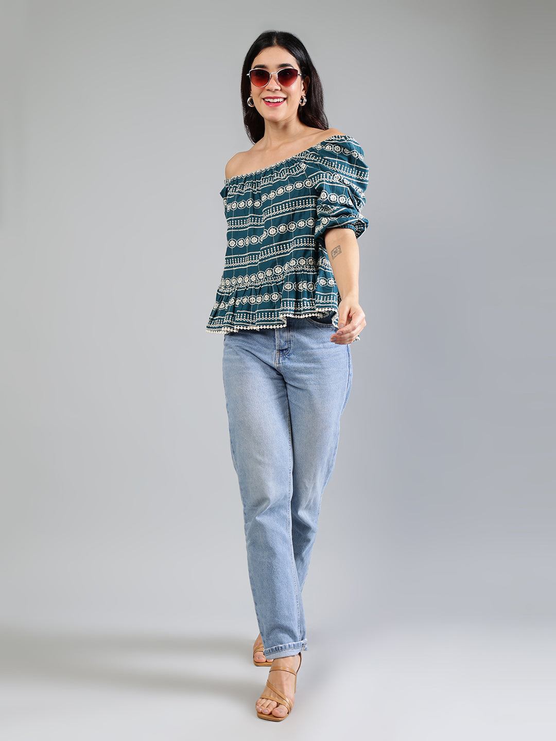 Green-Cotton-White-Schiffli-Top