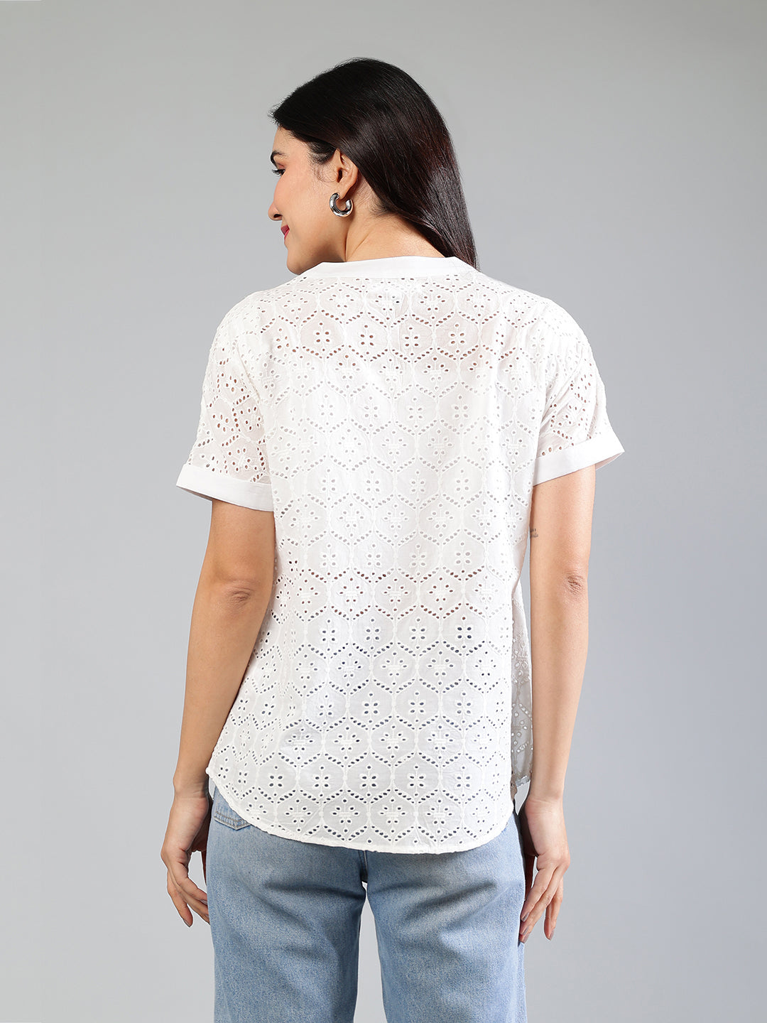 White-Cotton-Schiffli-Shirt