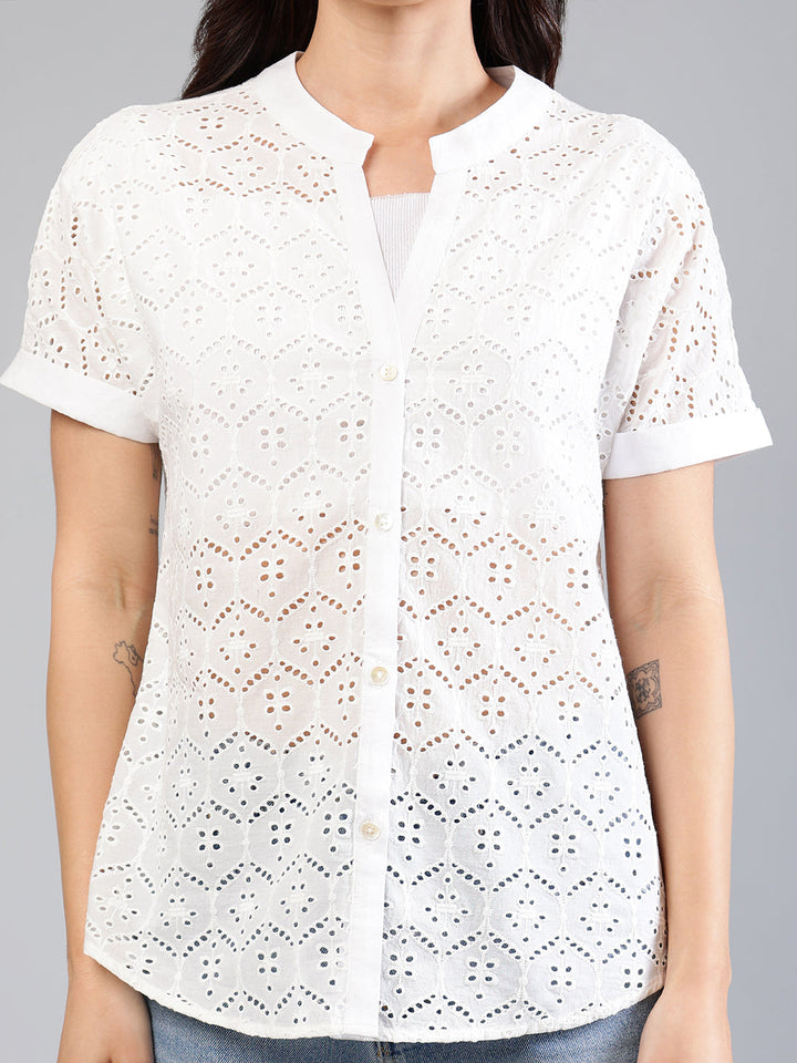 White-Cotton-Schiffli-Shirt