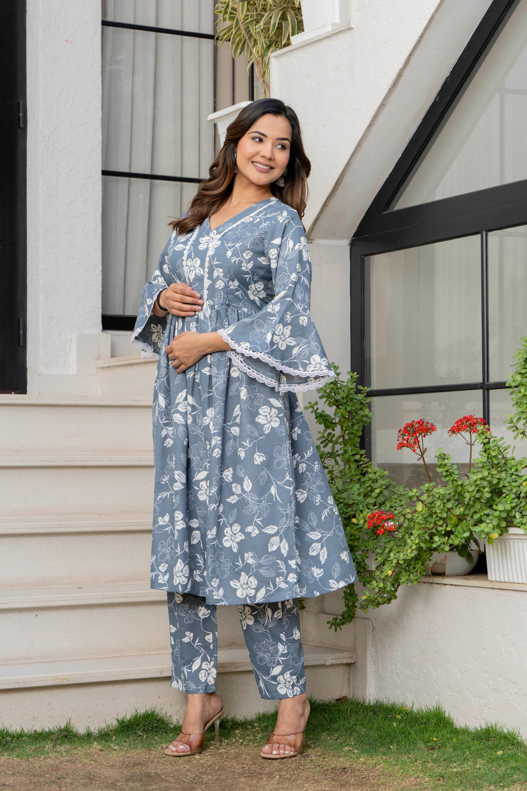 Floral Maternity Kurta and Pant set