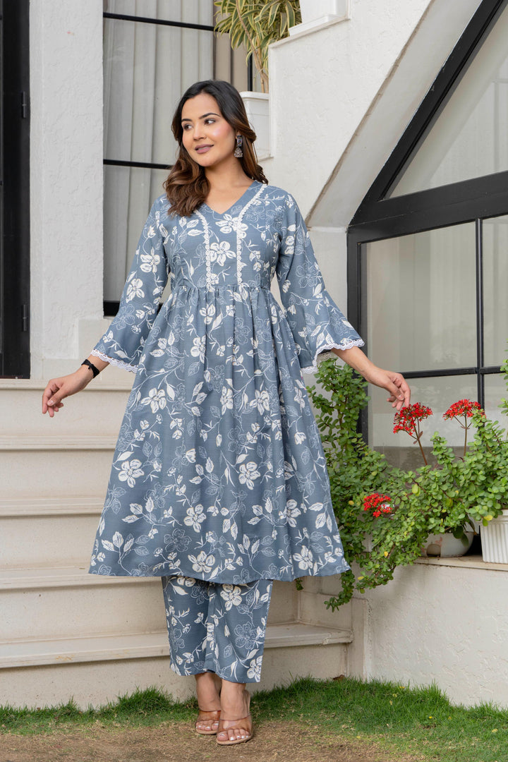 Floral Maternity Kurta and Pant set