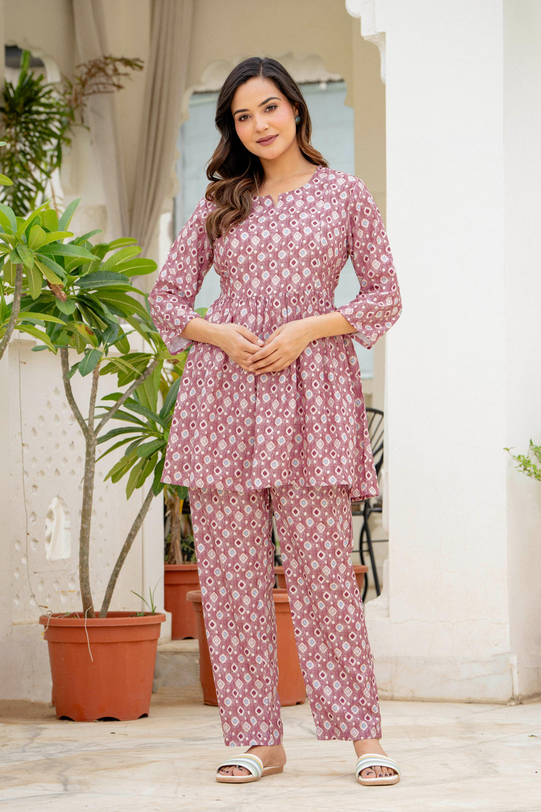 Brown Maternity kurta sets for women