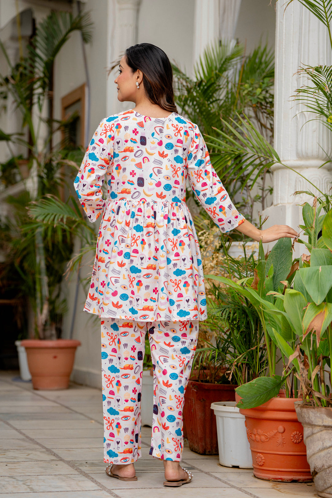 Cream Maternity sets for women